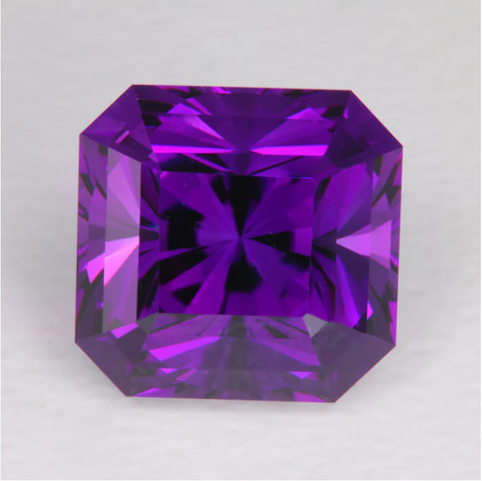 TEST Square Step Cut Amethyst 25.60 Carats