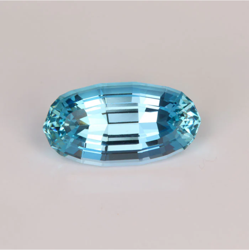 TEST Stepped Oval Cut Aquamarine 6.85 Carats