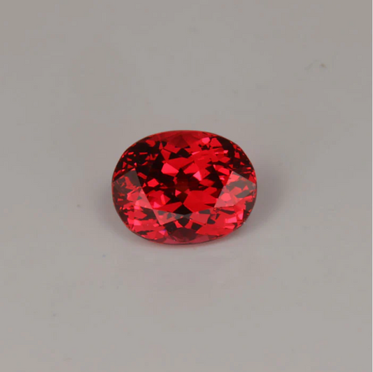 TEST Oval Cut Red Spinel 1.55 Carats